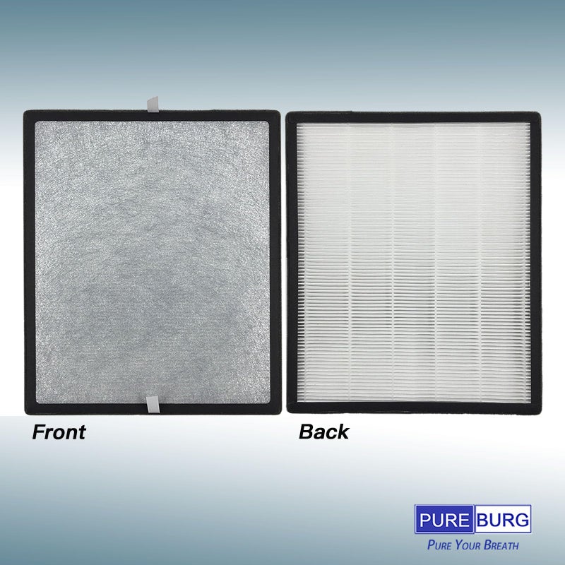 PUREBURG LV-PUR131-RF Replacement Filter Set Compatible with Levoit LV-PUR131 LV-PUR131S Air Purifiers,2 x H13 HEPA + 2 x Activated Carbon Filter 4-Stage Filtration - Image 3